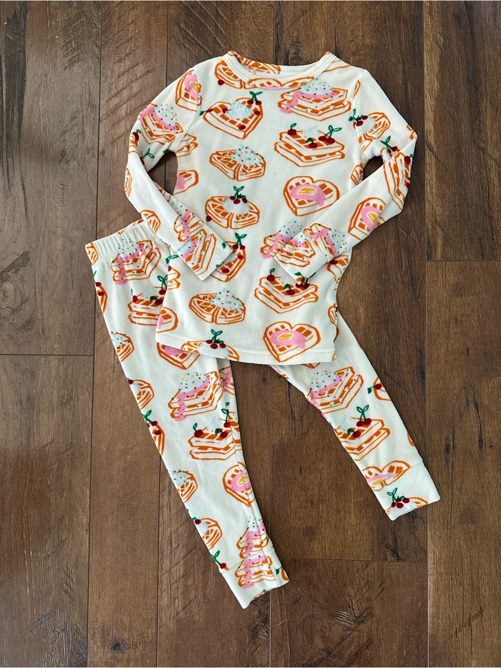 Cat & Jack Kids Pajama Set with Waffle Print